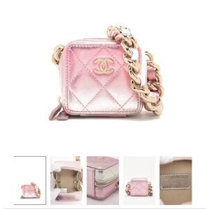 COCO CHANEL PUNK CUBE CLUTCH PINK